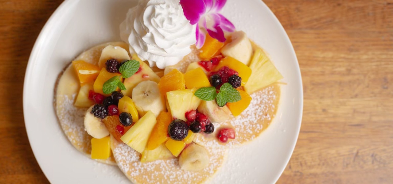 Cafe LuAna 名物のパンケーキ